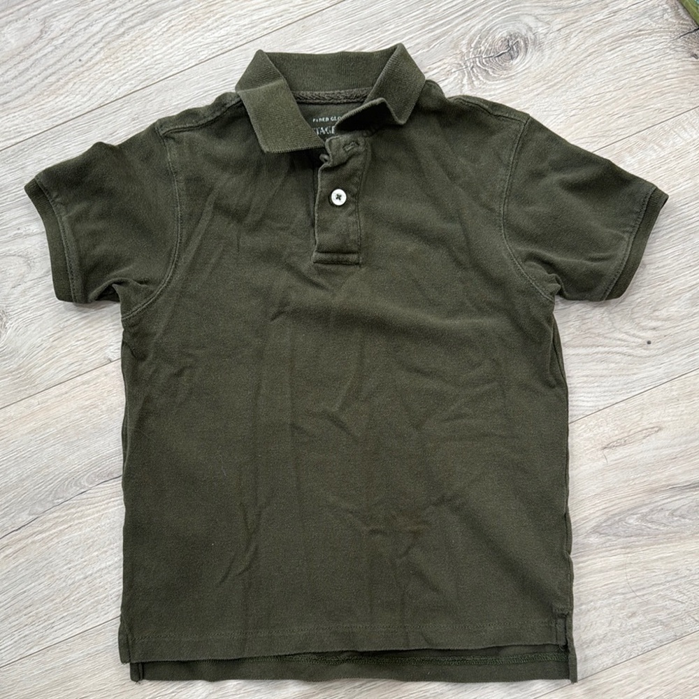 Faded Glory Olive Green Polo Shirt
